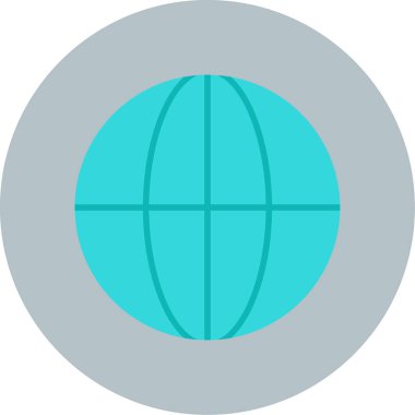 toprak küresi, dünya simgesi, vektör illüstrasyonu