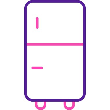 Buzdolabı simgesi, vektör çizimi