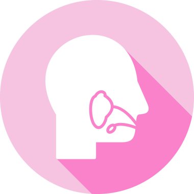 Pembe kalpli bir kadının vektör çizimi