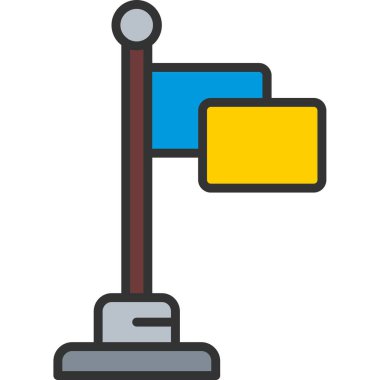 bayrak konumu konumu simgesi doldurulmuş ana hat biçimi