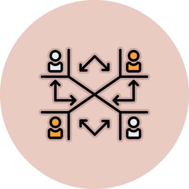 şebeke. Web simgesi basit illüstrasyon