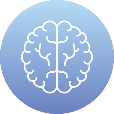 beyin ikonu vektör illüstrasyonu