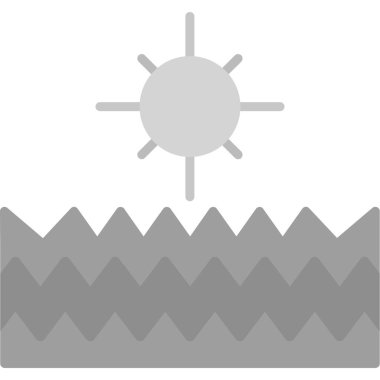 Güneş. Web simgesi basit illüstrasyon