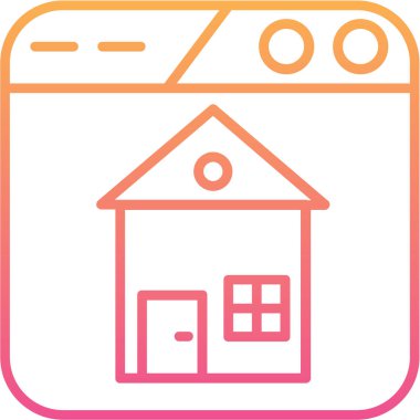 Vektör Ev simgesi illüstrasyonu