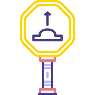 trafik işareti vektör simgesi