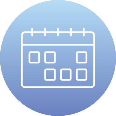 vektör Takvimi Simgesi illüstrasyonu