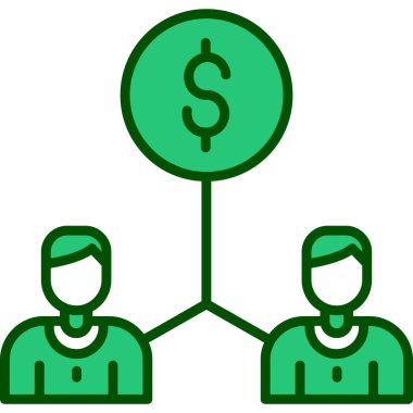 iş takımı renk ikonu vektör illüstrasyonu