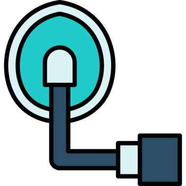 Fiş. Web simgesi basit illüstrasyon