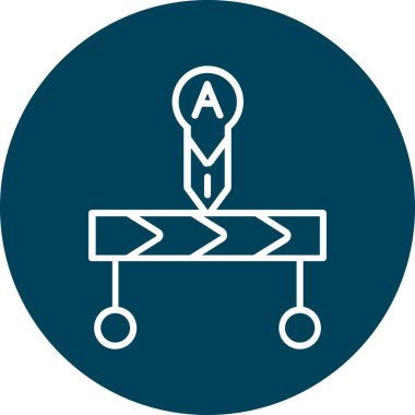 Bir bayrak simgesinin vektör illüstrasyonu