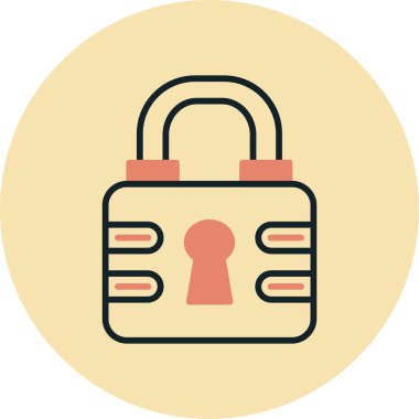 ikon vektör illüstrasyonunu kilitle