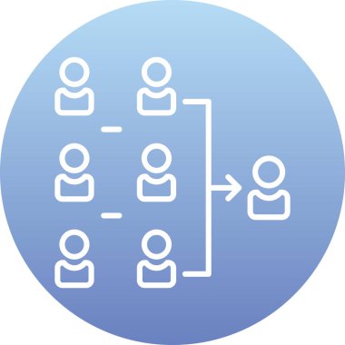 hiyerarşi. Web simgesi basit illüstrasyon