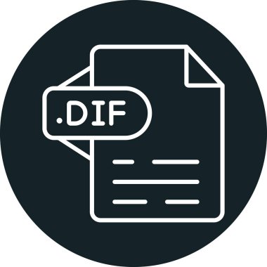 dosya biçimi simgesi, vektör illüstrasyonu