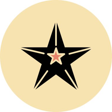 Yıldız simgesi. vektör illüstrasyonu