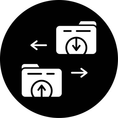 İş ve finans simgesinin vektör illüstrasyonu