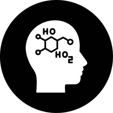 Kimyasal simge vektör çizimi