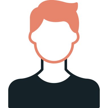 avatar erkek simgesi düz stil