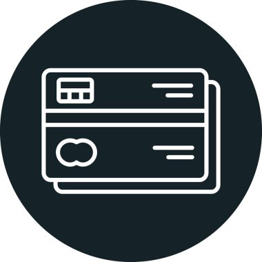 Kart simgesi, vektör illüstrasyonu