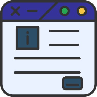 Web simgesi tasarımı, vektör illüstrasyonu