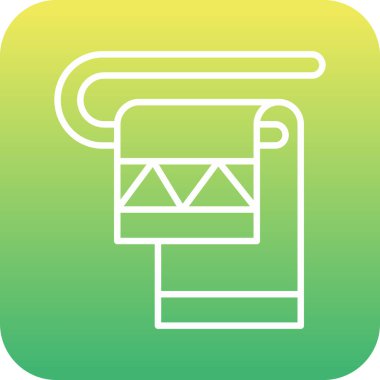 Benzersiz gaz vektör çizgisi simgesi