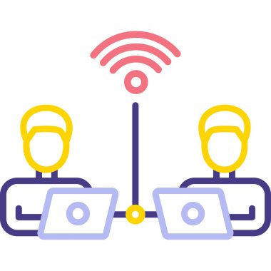 Kablosuz. İkonum. vektör simgesi