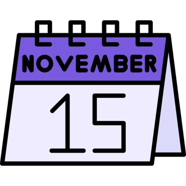 Takvim simgesi vektör illüstrasyonu