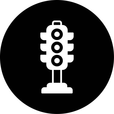 Bir radyo simgesinin vektör illüstrasyonu