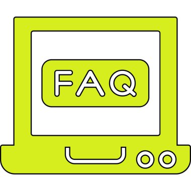 Kolayca Değiştirebilen veya Düzenleyebilen Faq vektör simgesi