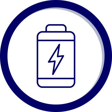 pil simgesi, vektör illüstrasyonu