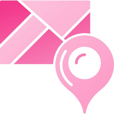 Konum simgesi, vektör illüstrasyonlu harita işaretleyici