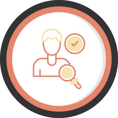 iş düz vektör simgesi