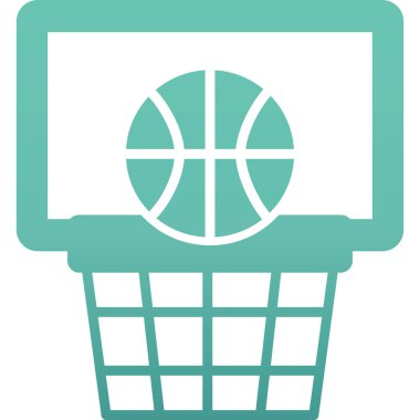 Basketbol topu ikonu vektör illüstrasyon tasarımı