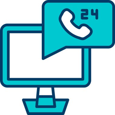 Çağrı merkezi. Web simgesi