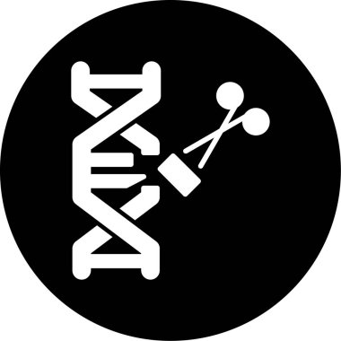 DNA vektörü düz simge