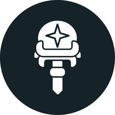 Tek bir izole simgenin vektör illüstrasyonu