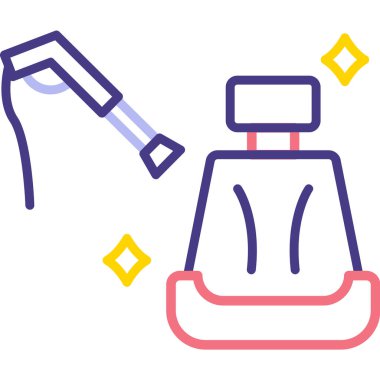 Bir şişe simgesinin vektör illüstrasyonu