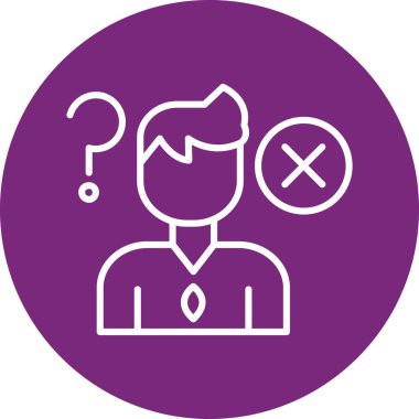 soru ve ünlem işareti vektör illüstrasyonlu kullanıcı