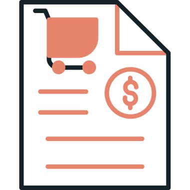 Alışveriş. Web simgesi basit illüstrasyon