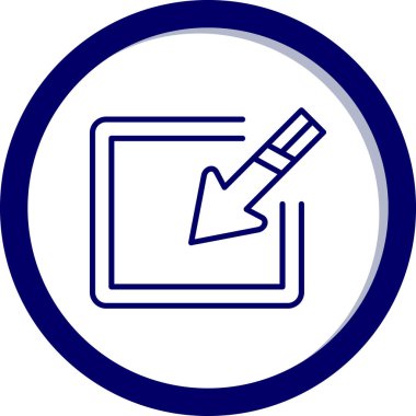 Pano. Web simgesi basit illüstrasyon