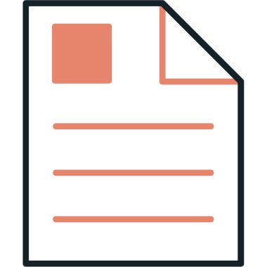 Vektör belgesi Simge illüstrasyonu