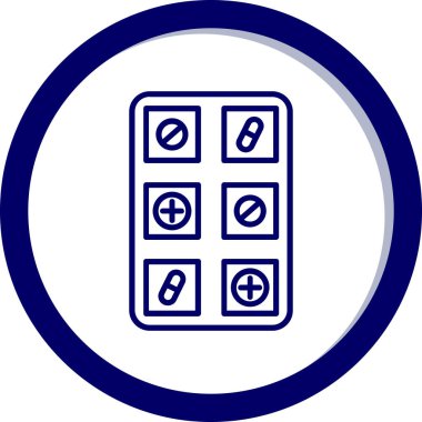 hap ikonu vektör illüstrasyonu