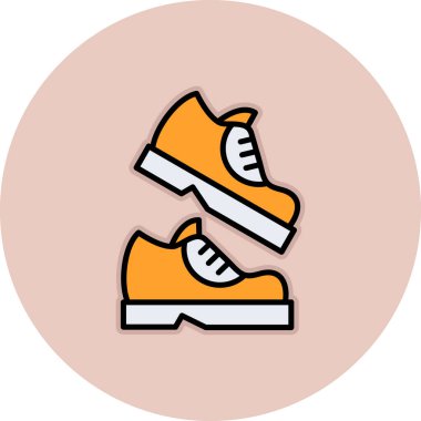 spor ayakkabısı ikon vektör illüstrasyonu