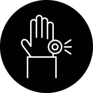 vektör çizim insan el simgesi