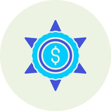 Para için. Web simgesi basit illüstrasyon