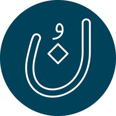 Modern ve eksik simgenin vektör illüstrasyonu