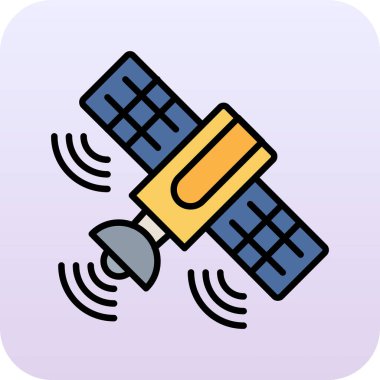 Wi-Fi anten vektör illüstrasyon tasarımlı uydu anteni