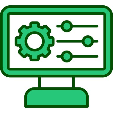 Ayarlama. Web simgesi basit illüstrasyon