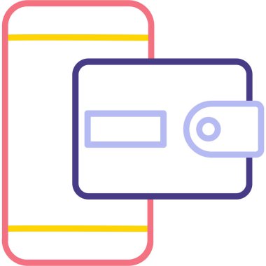 Kredi kartıyla. Basit resimleme