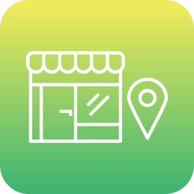 Yerel web simgesi, vektör illüstrasyonu