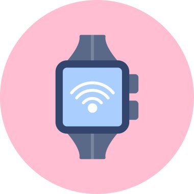 Akıllı saat. Web simgesi basit illüstrasyon