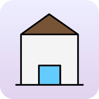 Ev simgesini, anahat stili